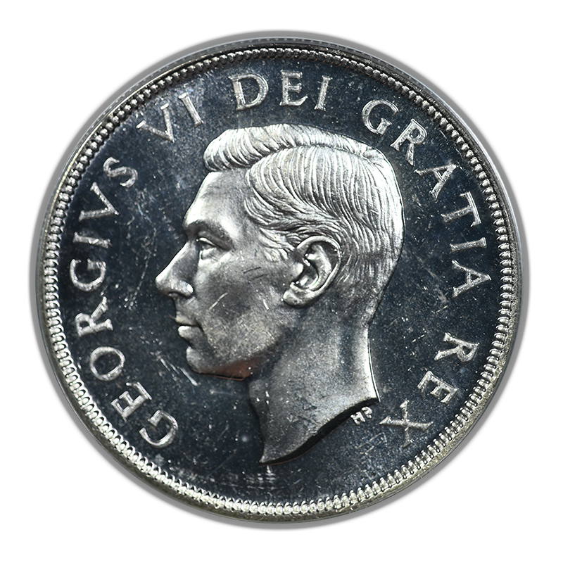 1950 Canada Silver Dollar $1 PCGS PL64 OGH