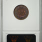 1885 Proof Double Die Reverse Indian Head Cent 1C ANACS PF63RB - AWESOME TONING! Reverse Slab