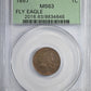 1857 Flying Eagle Cent 1C PCGS MS63 OGH