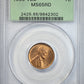 1909 VDB Lincoln Wheat Cent 1C PCGS MS65RD OGH