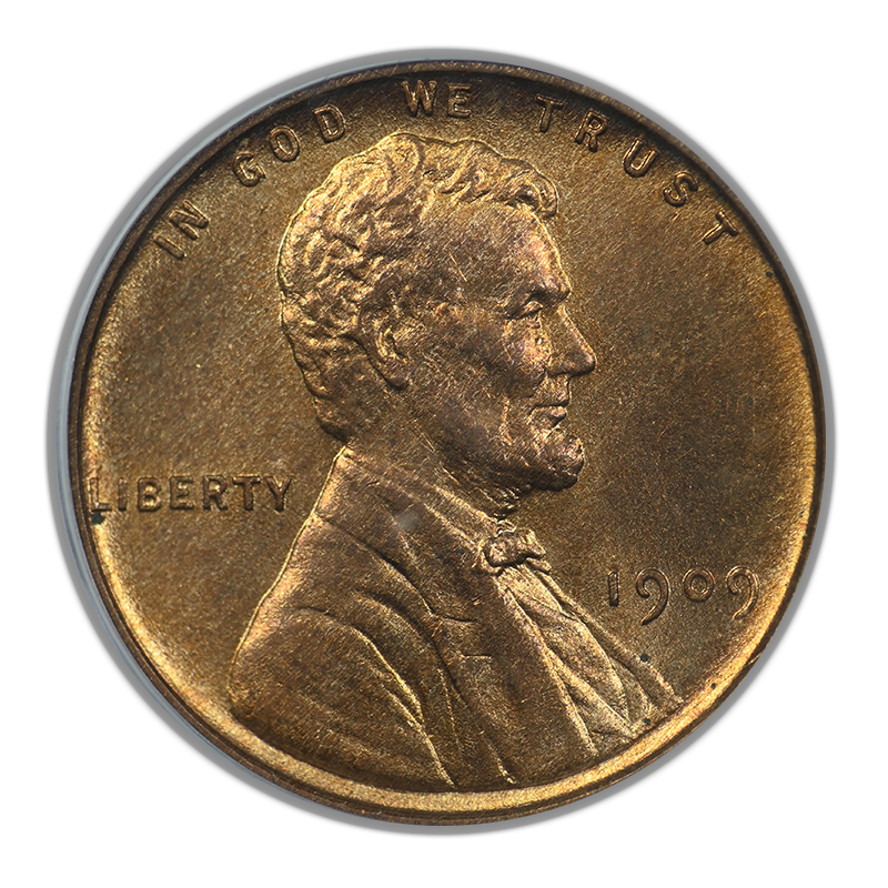 1909 VDB Lincoln Wheat Cent 1C PCGS MS65RD OGH