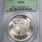 1922 Peace Dollar $1 PCGS MS65 OGH