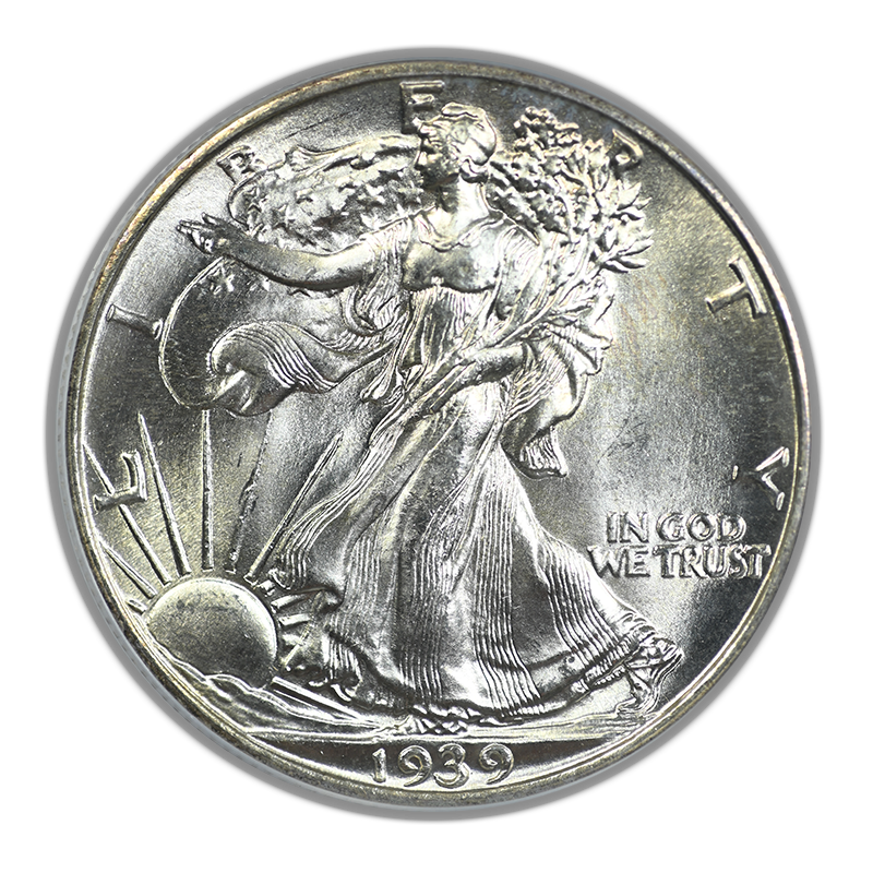1939 Walking Liberty Half Dollar 50C PCGS MS66 CAC OGH