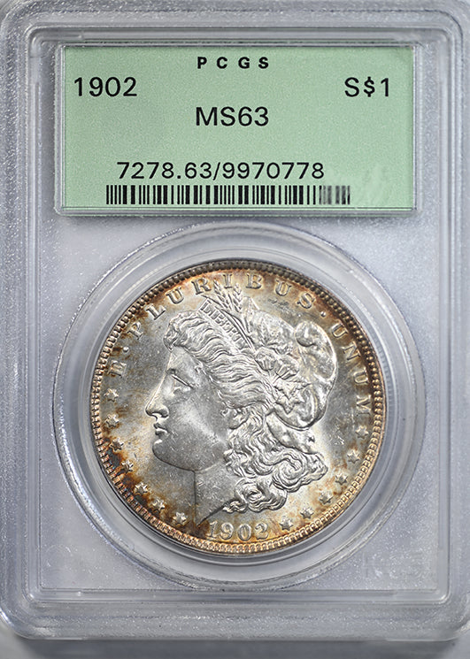 1902 Morgan Dollar $1 PCGS MS63 OGH