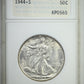 1944-S Walking Liberty Half Dollar 50C ANA Soapbox MS63