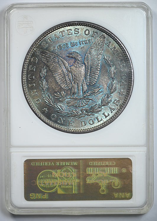 1882 Morgan Dollar $1 ANACS Soapbox MS64 Reverse Slab