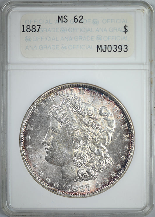 1887 Morgan Dollar $1 ANA Soapbox MS62