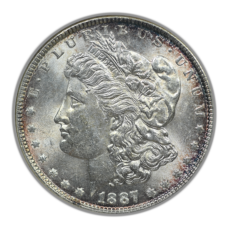 1887 Morgan Dollar $1 ANA Soapbox MS62