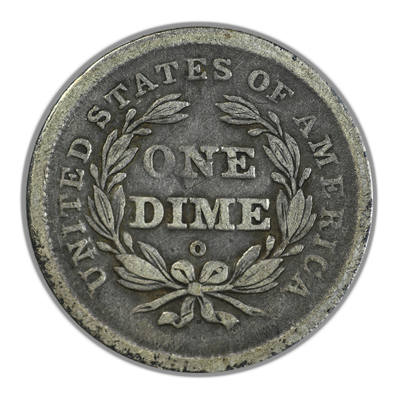 1840-O Liberty Seated Dime 10C Raw VG+ Very Good