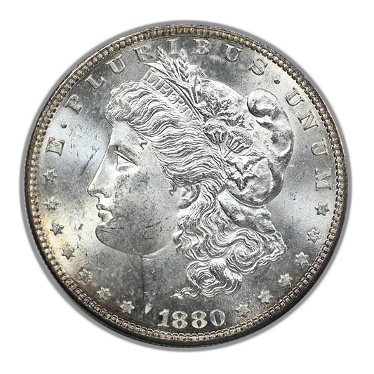 1880-S Morgan Dollar $1 Raw CU/BU Choice Uncirculated / Brilliant Uncirculated