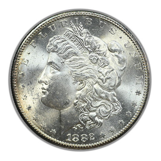 1882-S Morgan Dollar $1 Raw CU/BU Choice Uncirculated / Brilliant Uncirculated