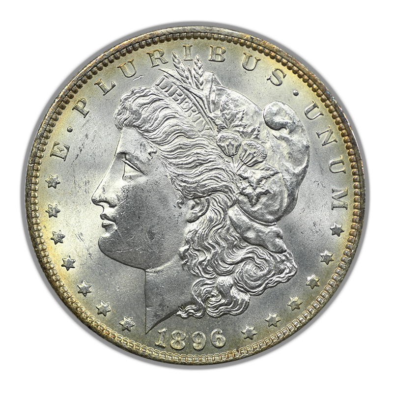 1896 Morgan Dollar $1 Raw BU Brilliant Uncirculated