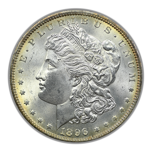 1896 Morgan Dollar $1 Raw BU Brilliant Uncirculated