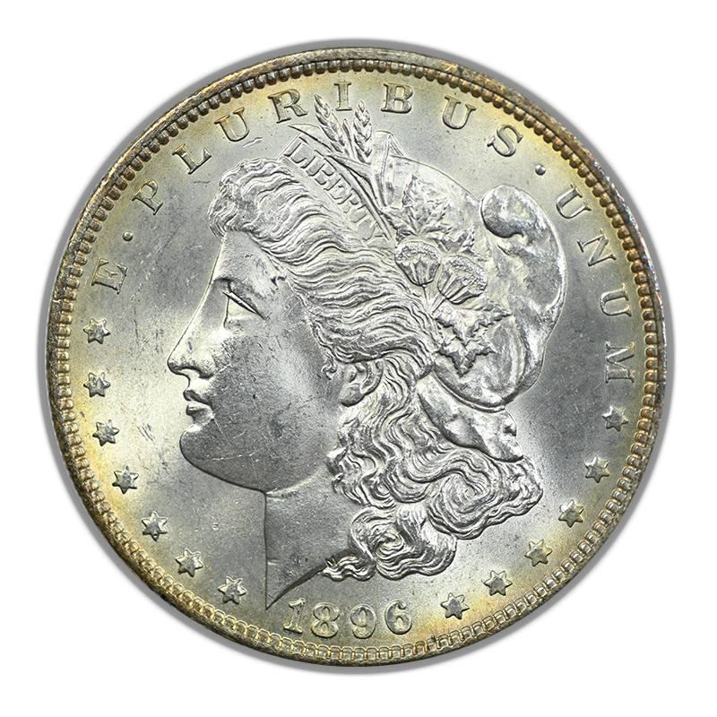1896 Morgan Dollar $1 Raw BU Brilliant Uncirculated