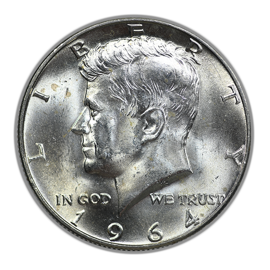 1964-D Quadrupled Die Obverse Kennedy Half Dollar 50C Raw BU Brilliant Uncirculated QDO