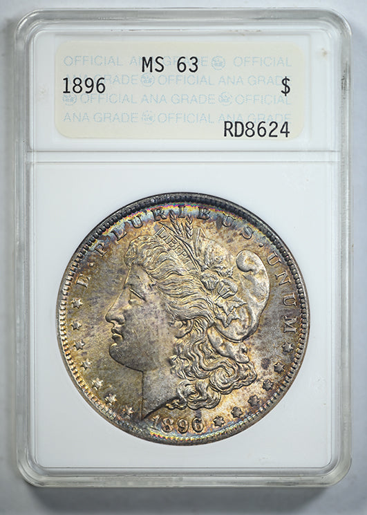 1896 Morgan Dollar $1 ANA Soapbox MS63 - TONED!