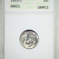 1953-S Roosevelt Dime 10C ANACS Soapbox MS64 - Sample Slab