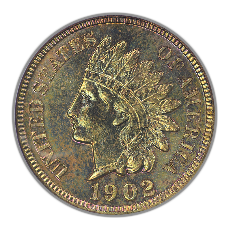 1902 Proof Indian Head Cent 1C ANACS Soapbox PR63RB - TONED!