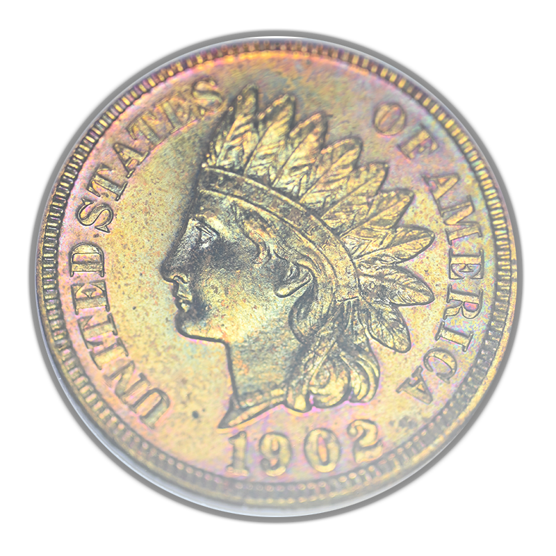 1902 Proof Indian Head Cent 1C ANACS Soapbox PR63RB - TONED!