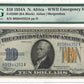 $10 1934A North Africa WWII Emergency Issue Silver Certificate Note PMG Extremely Fine 40 EPQ Fr#2309