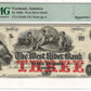 $3 1860s Vermont, Jamaica West River Bank Note PMG Gem Uncirculated 65 EPQ
