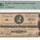 $2 1864 Confederate States of America Note PMG Extremely Fine 40 EPQ T-70