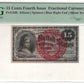 15 Cents Fourth Issue Fractional Currency PMG Gem Uncirculated 65 EPQ Fr#1269