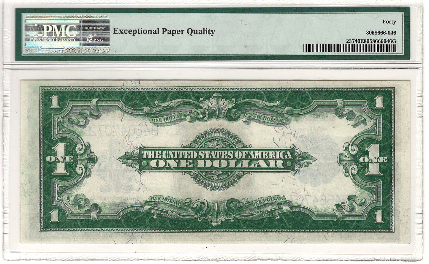 $1 1923 Large Silver Certificate Note PMG Extremely Fine 40 EPQ Fr#237
