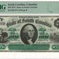 $50 1872 State of South Carolina, Columbia PMG Gem Uncirculated 66 EPQ Front