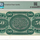 $50 1872 State of South Carolina, Columbia PMG Gem Uncirculated 66 EPQ Back