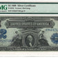 $2 1899 Mini Porthole Large Silver Certificate PMG Extremely Fine 40 Fr#252