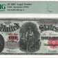 $5 1907 Legal Tender Woodchopper Note PMG Choice Uncirculated 63 EPQ Fr#91