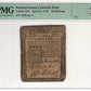 Pennsylvania Colonial Note 20 Shillings PMG Very Fine 25 Fr#PA-100 April 25, 1759
