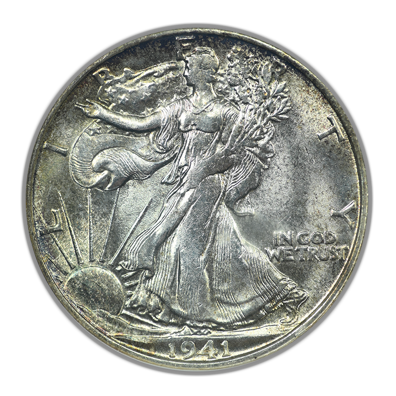 1941-S Walking Liberty Half Dollar 50C ANA Soapbox MS62