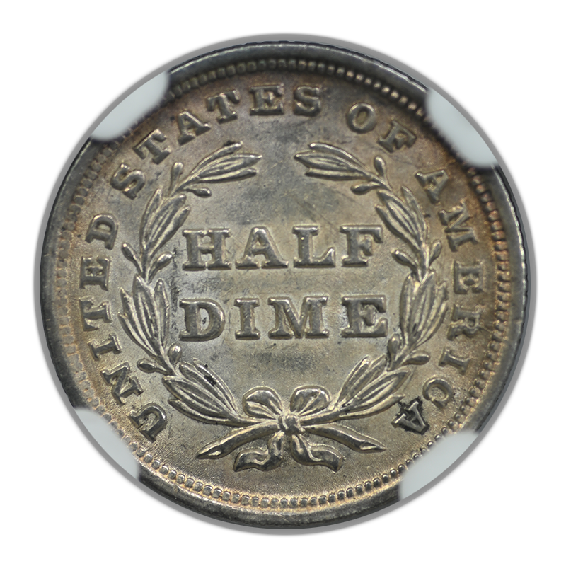 1837 Liberty Seated Half Dime H10C NGC MS62 - Small Date Reverse